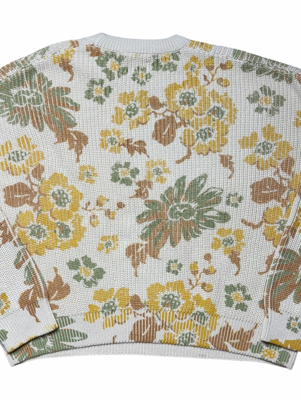 New With Tags Toad & Co Ws Moss Point Pullover Sweater Almond Floral Size L $115 - Picture 6 of 7